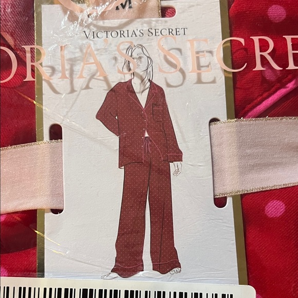 Victoria's Secret Red and Pink Polka Dot Pajama Set - Picture 3 of 3